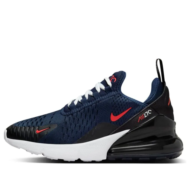 (GS) Nike Air Max 270 'Midnight Navy Picante Red' 943345-410 sold by KicksCrew