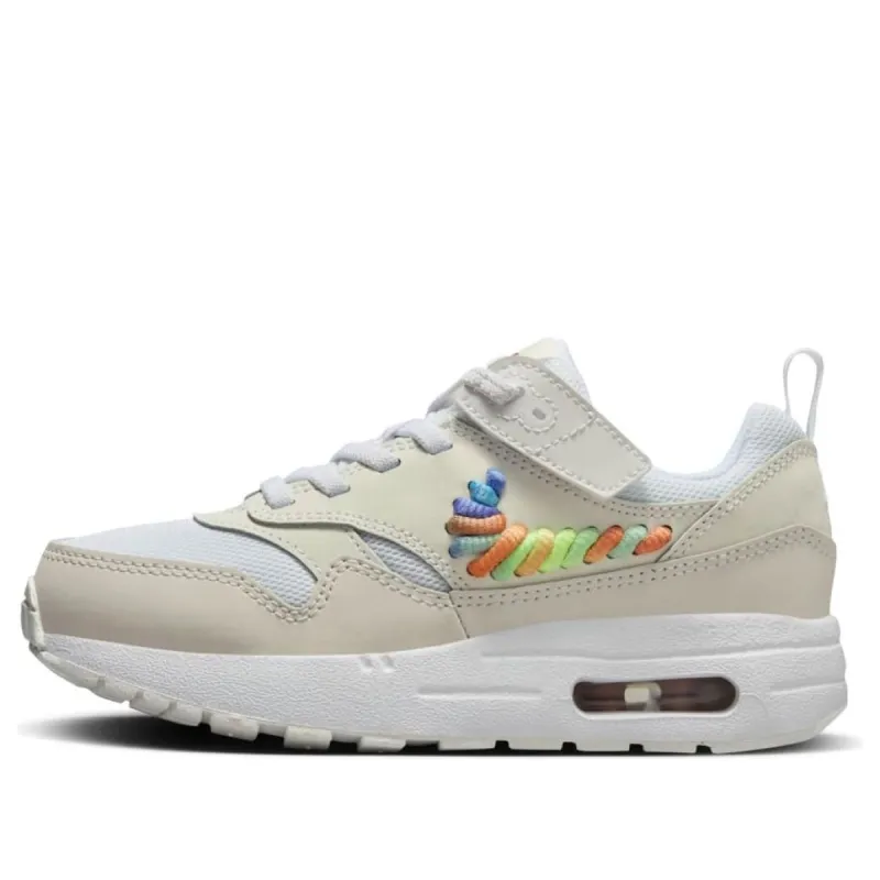 (PS) Nike Air Max 1 SE EasyOn 'Rainbow Lace Swoosh' FN4784-100 sold by KicksCrew