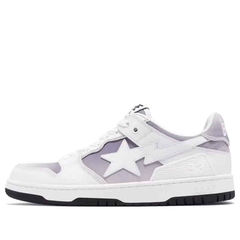 (WMNS) A Bathing Ape SK8 Sta #4 'White Purple' 0ZXSHW291058LWHE sold by KicksCrew