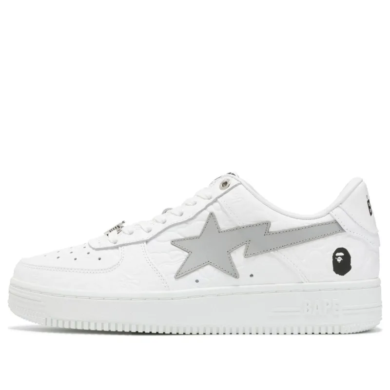 (WMNS) A Bathing Ape Bape Sta #3 'White Silver' 0ZXSHW291052LWHE sold by KicksCrew