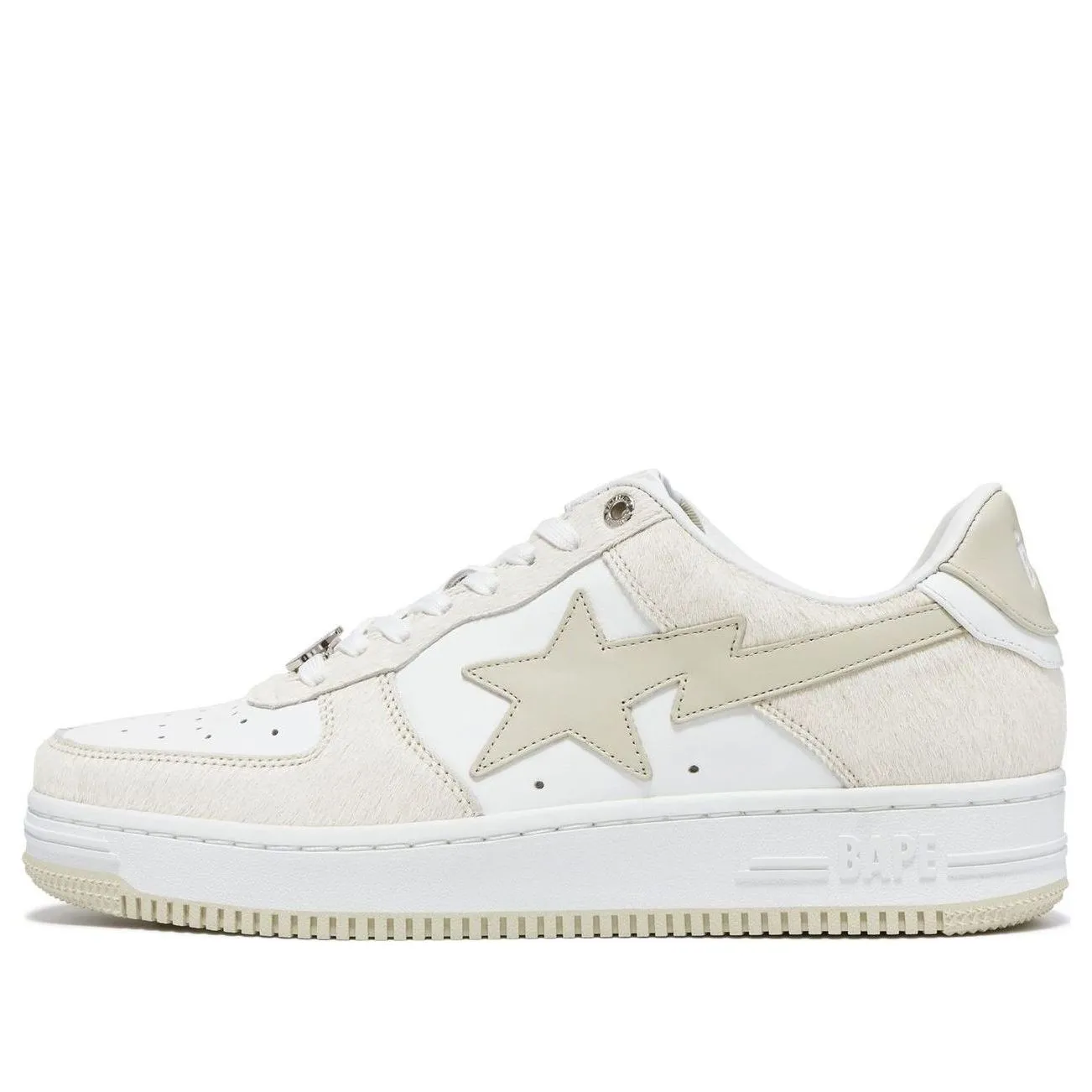 (WMNS) A Bathing Ape Bape Sta #1 'Beige Fur' 0ZXSHW291050LBGA sold by KicksCrew