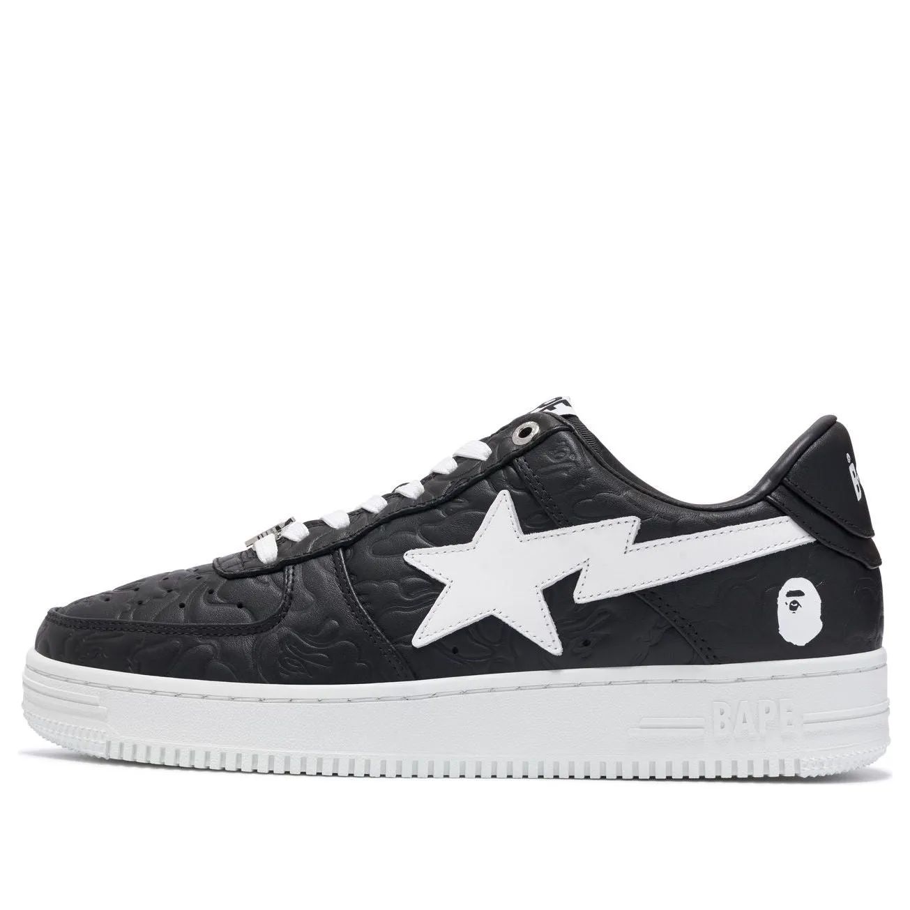 A Bathing Ape Bape Sta #3 'Black White' 0ZXSHM191052LBKA sold by KicksCrew