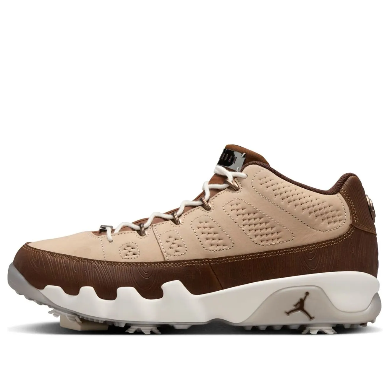 Air Jordan 9 Retro Low Golf 'Happy Life Wood Woodgrain' FN6929-200 sold by KicksCrew