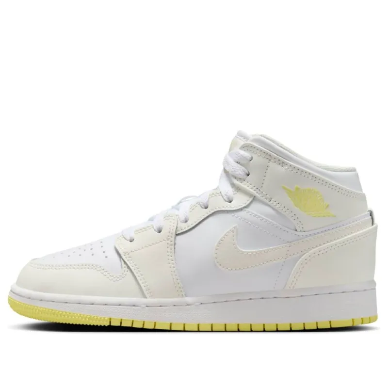 (GS) Air Jordan 1 Mid 'Sail Light Laser Orange' FD8780-181 sold by KicksCrew