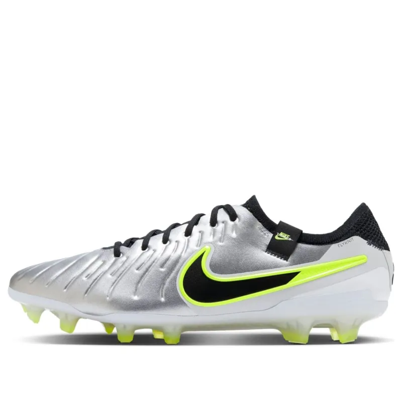 Nike Tiempo Legend 10 Elite FG 'Mad Voltage Pack Silver Black' DV4328-001 sold by KicksCrew