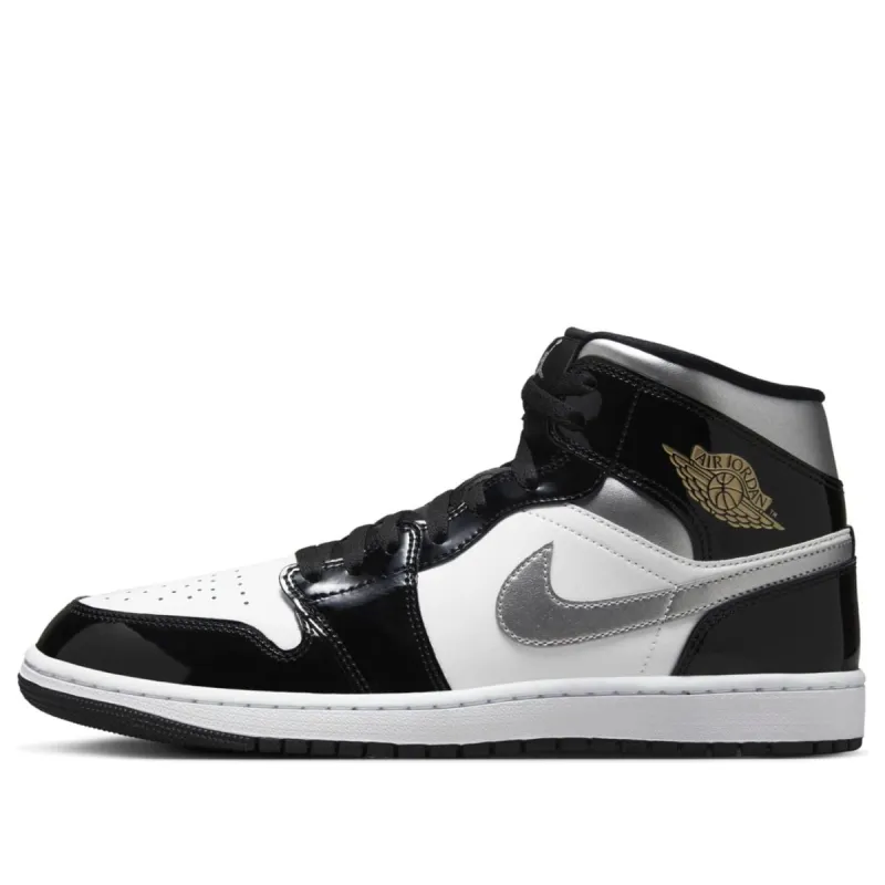 Air Jordan 1 Mid 'Black Patent' HV0789-010 sold by KicksCrew
