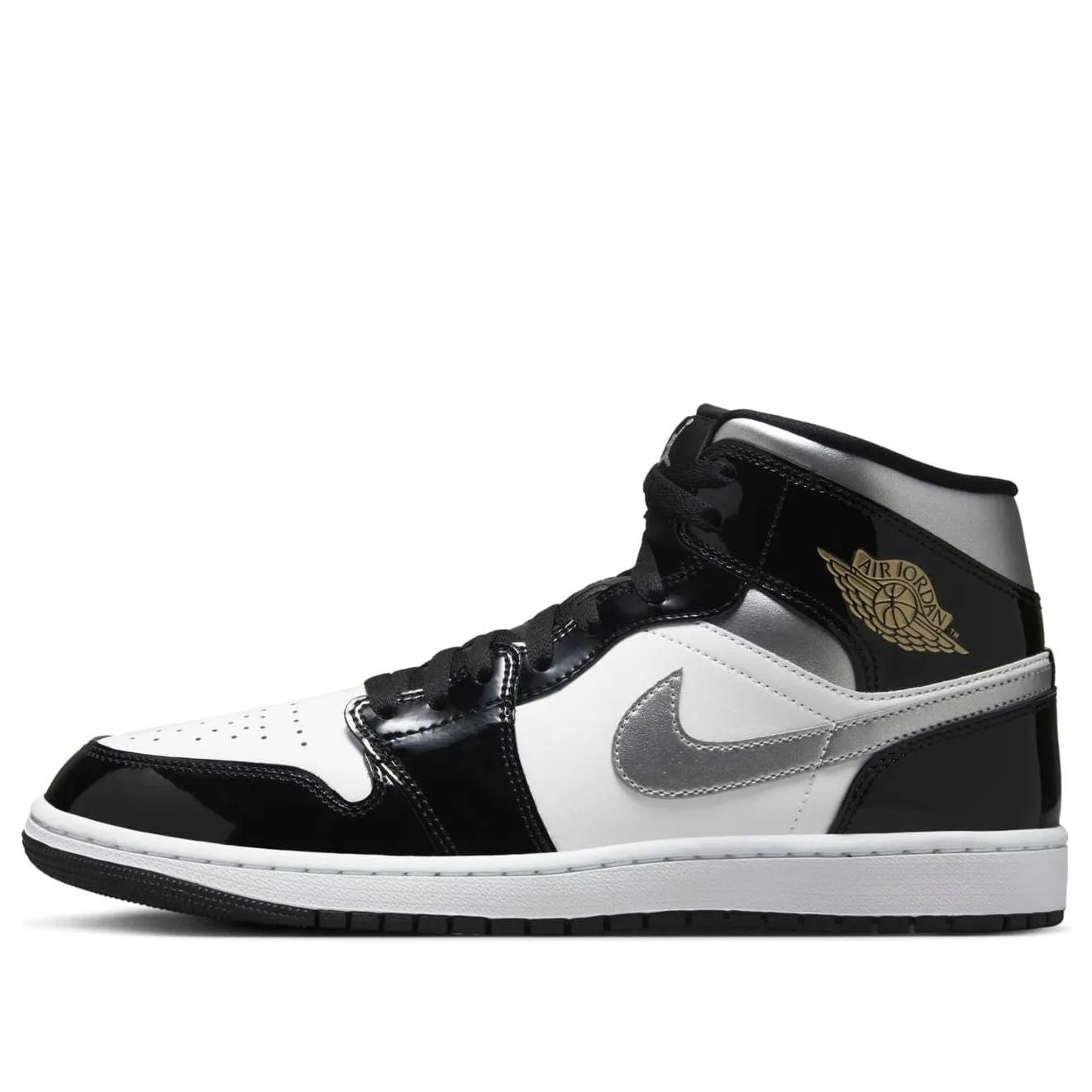 Air Jordan 1 Mid 'Black Patent' HV0789-010 sold by KicksCrew