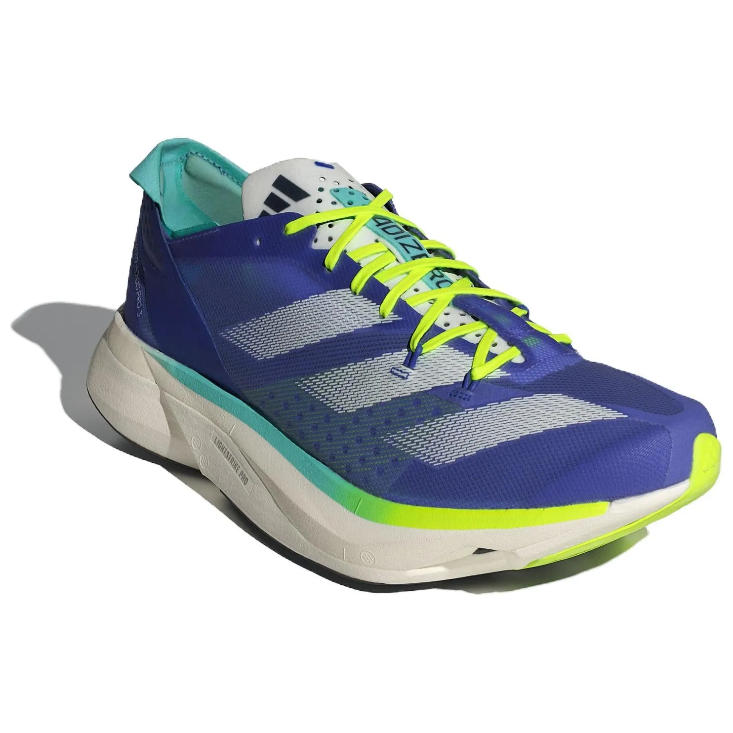 adidas Adizero Adios Pro 3 'Cobalt Blue Lucid Lemon' ID3635 sold by KicksCrew product image thumbnail 3