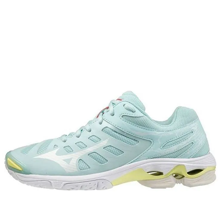 (WMNS) Mizuno Wave Voltage 'Light Blue Green' V1GC216026 sold by KicksCrew