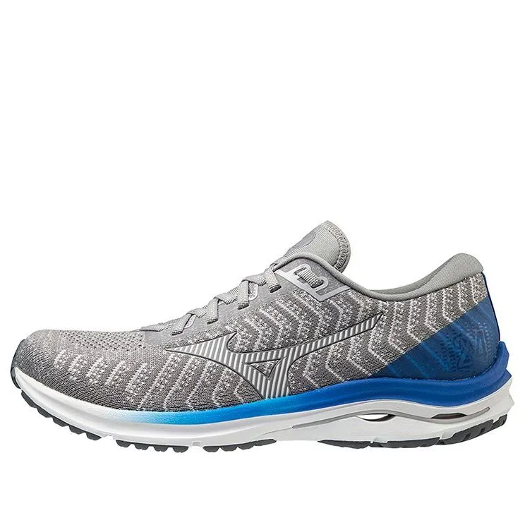 Mizuno Wave Rider 24 Waveknit 'Grey Blue' J1GC207501 sold by KicksCrew