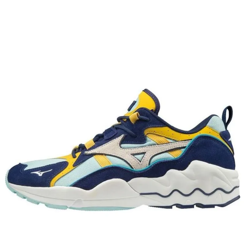 Mizuno Wave Rider 1 OG 'Dark Blue Yellow White' D1GA193214 sold by KicksCrew