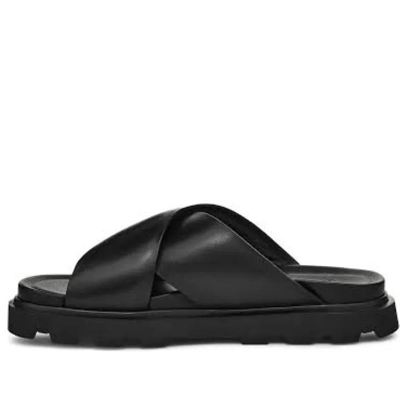 (WMNS) UGG Capitelle Crossband Sandal 'Black' 1152672-BLK sold by KicksCrew