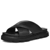 (WMNS) UGG Capitelle Crossband Sandal 'Black' 1152672-BLK sold by KicksCrew