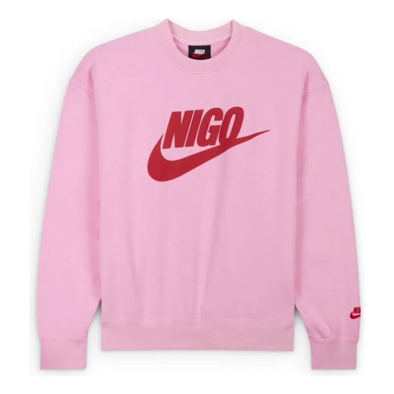 Nike x Nigo Fleece Sweatshirt 'Pink Red' FV5941-621 made by Nike
