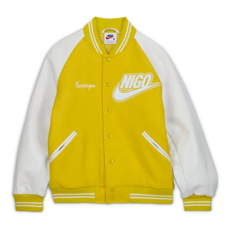 Nike x Nigo Varsity Jacket 'Yellow' FV5670-735 sold by KicksCrew