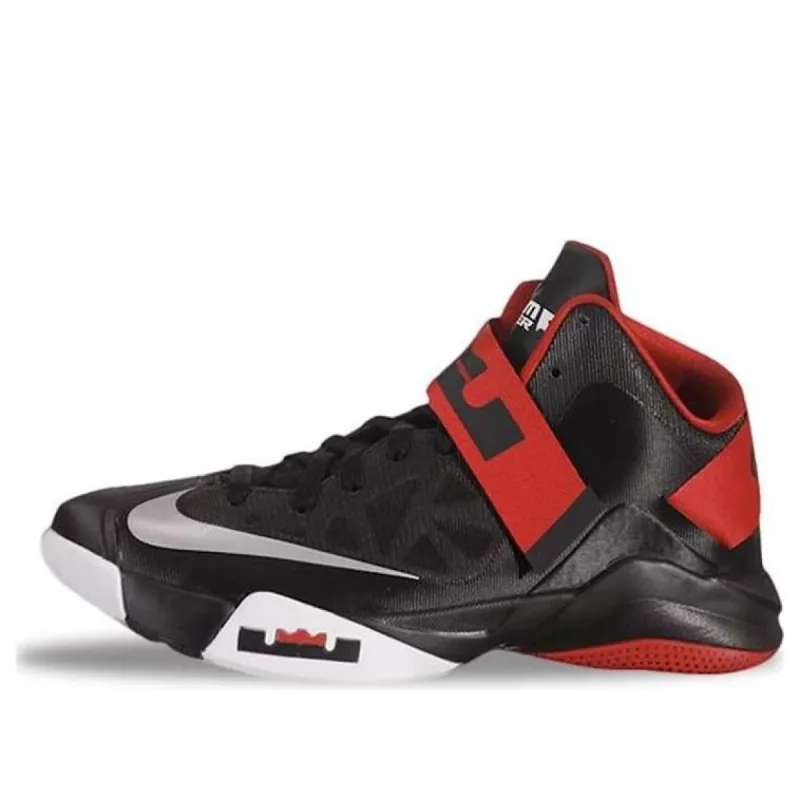 Nike LeBron Zoom Soldier 6 'Black Metallic Silver White University Red' 525015-001 sold by KicksCrew