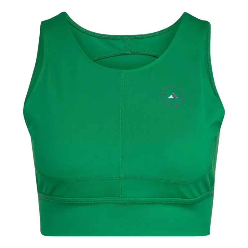 (WMNS) adidas by Stella McCartney TruePurpose Training Crop Top 'Green' HI6032 sold by KicksCrew