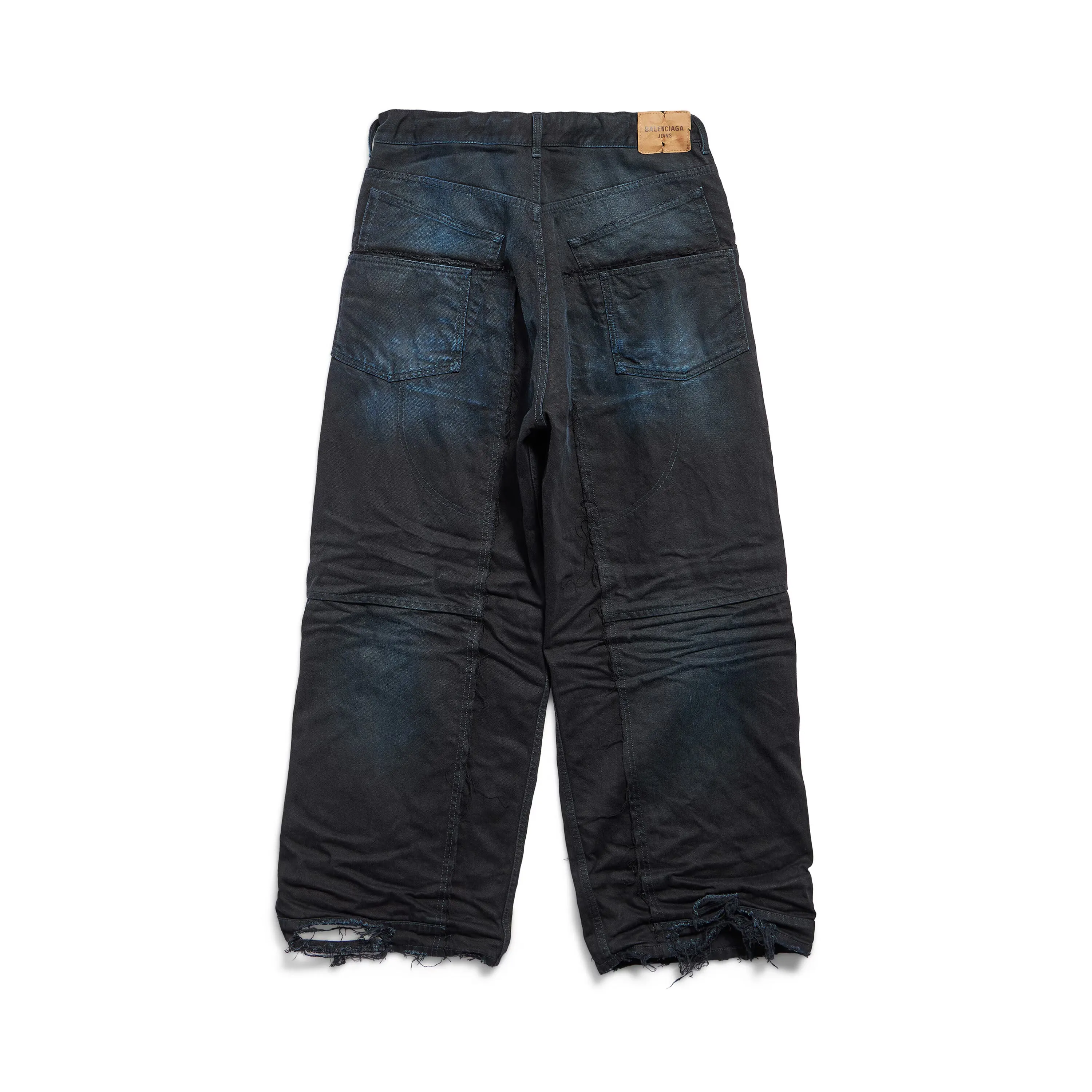 Balenciaga Double Knee Pants 'Dark Blue' 809444TRW587150 sold by KicksCrew product image thumbnail 2