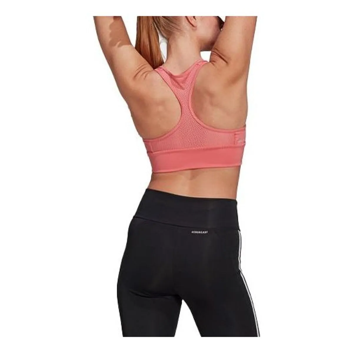 (WMNS) adidas AEROREADY Designed 2 Move Logo Padded Sports Bra 'Pink White' GL3835 sold by KicksCrew product image thumbnail 2