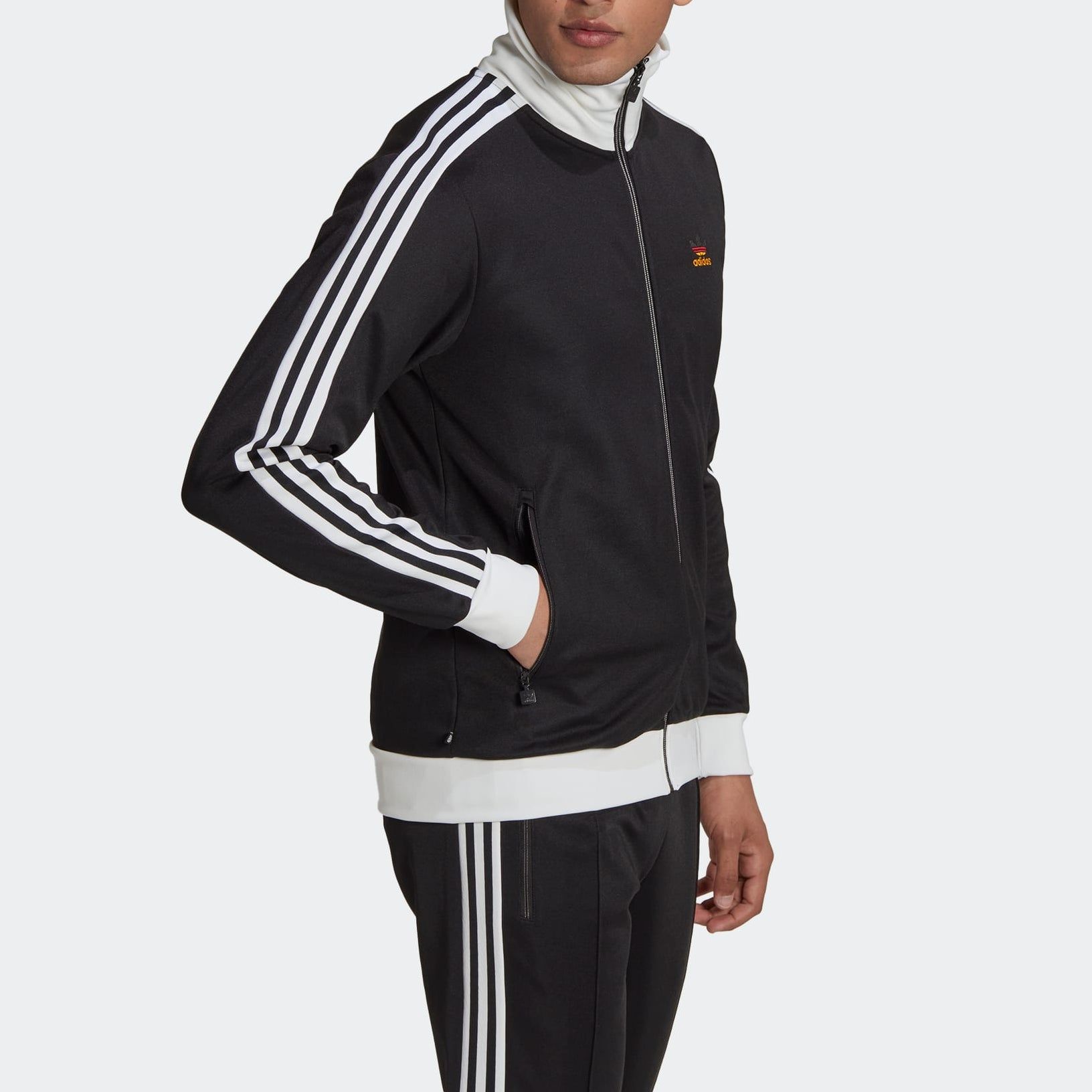 adidas originals Beckenbauer Track Jacket 'Black' HK7408 sold by KicksCrew product image thumbnail 4