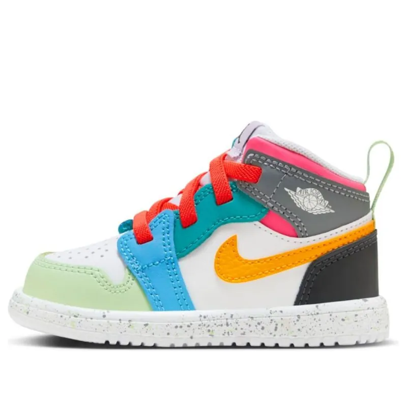 (TD) Air Jordan 1 Mid ALT SE 'White Dark Shadow Hyper Pink Taxi' FJ3463-100 sold by KicksCrew