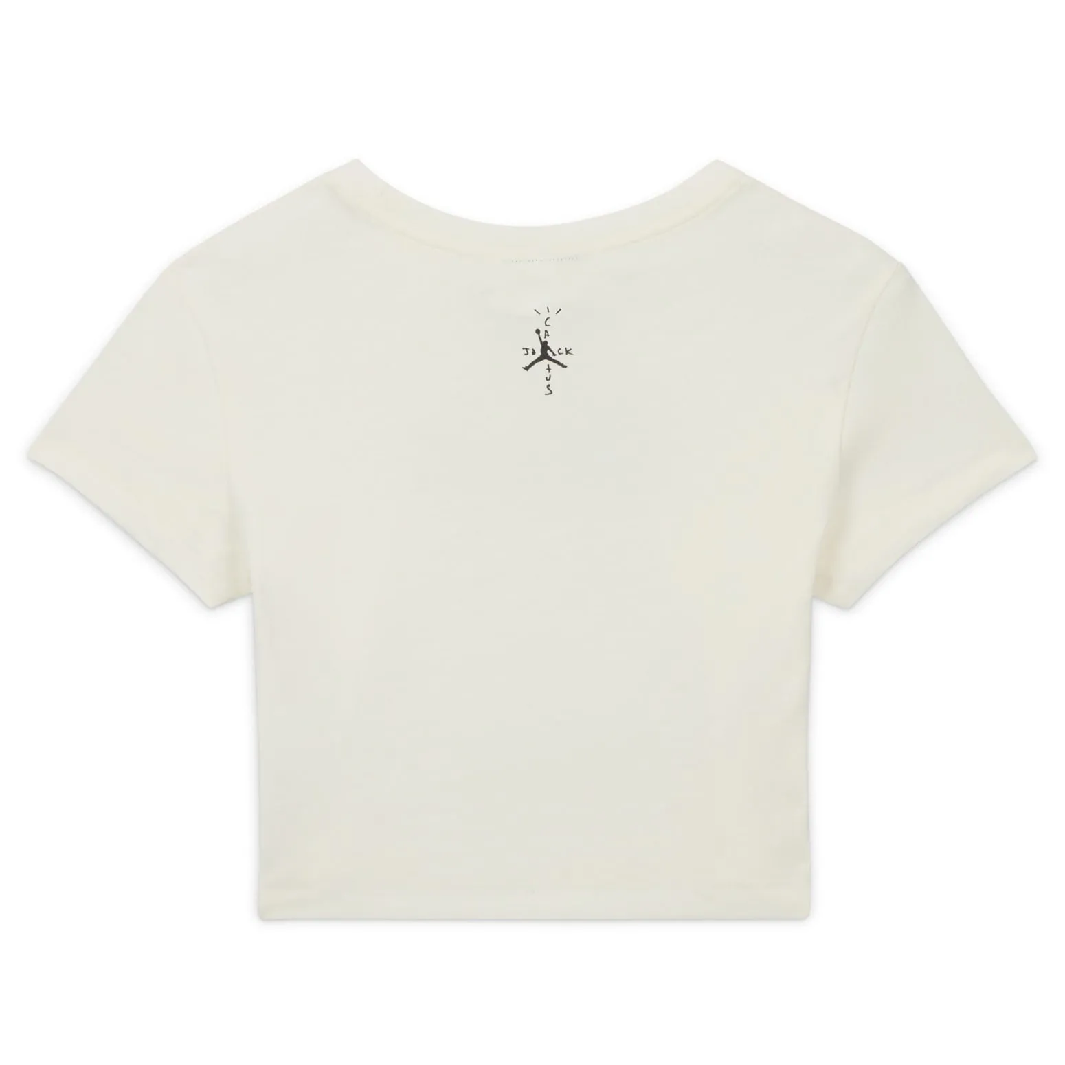 (WMNS) Air Jordan x Travis Scott Slim T-shirt 'Sail' FQ7806-133 sold by KicksCrew product image thumbnail 2