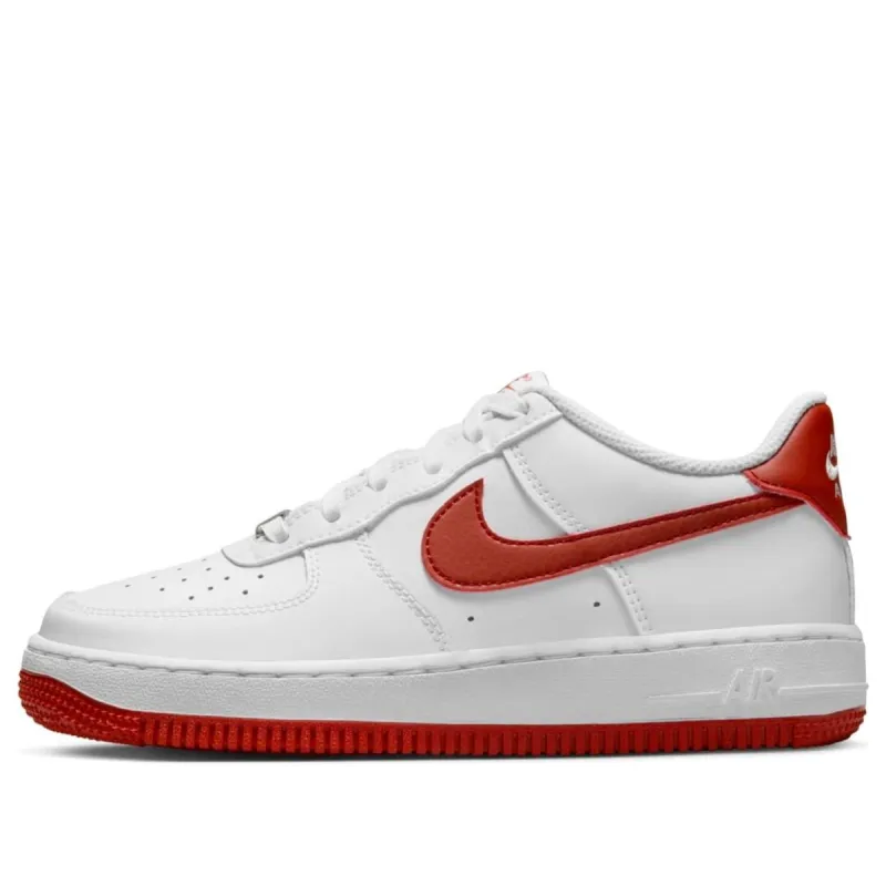 (GS) Nike Air Force 1 Low 'White Dragon Red' FV5948-116 sold by KicksCrew