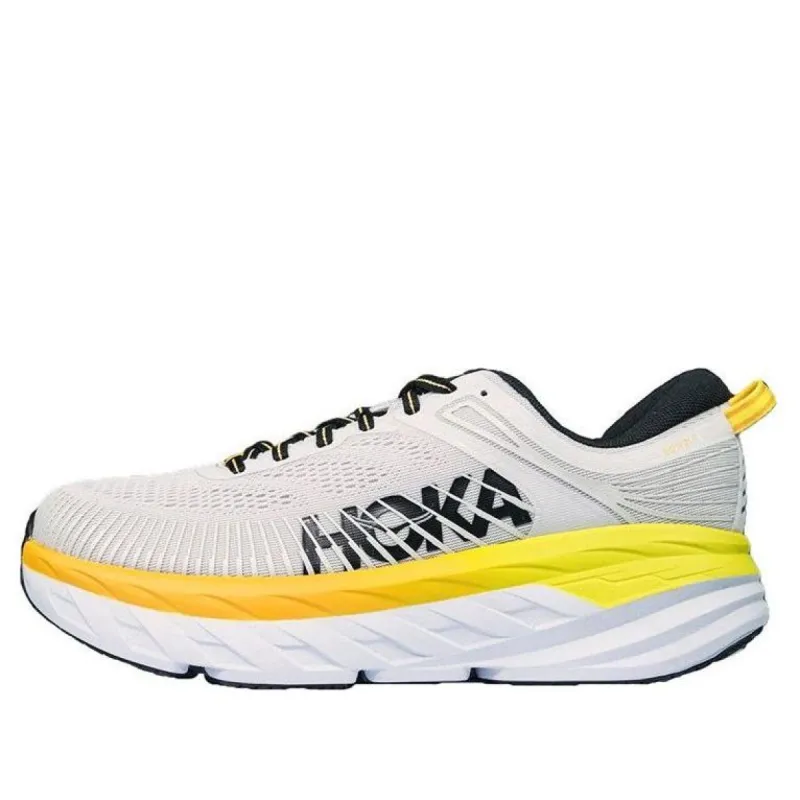 HOKA ONE ONE Bondi 7 Wide 'Grey Orange' 1110530-NCRY sold by KicksCrew