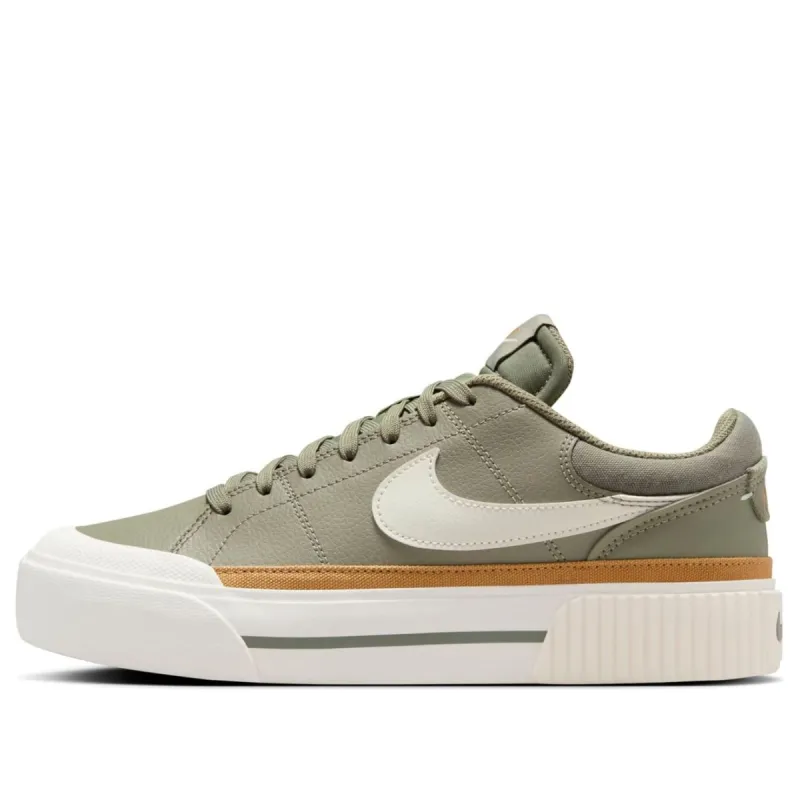(WMNS) Nike Court Legacy Lift 'Light Army' DM7590-300 sold by KicksCrew