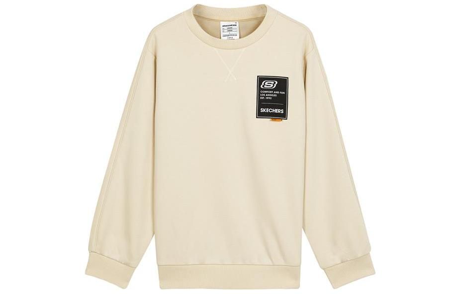 (GS) Skechers Letter Printed Crew Sweater 'Orange White Black' L122B005 sold by KicksCrew product image thumbnail 3