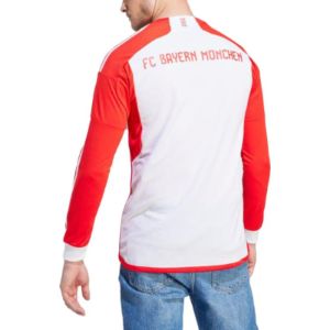 adidas FC Bayern 23/24 Long Sleeve Home Jersey 'White Red' IB1482 sold by KicksCrew