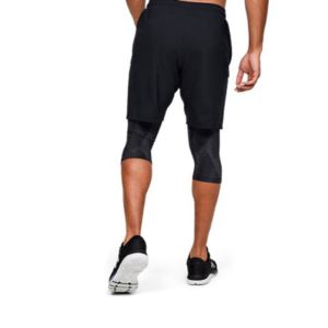 Under Armour Launch SW Long 2-in-1 Logo Shorts 'Black' 1355480-001 sold by KicksCrew