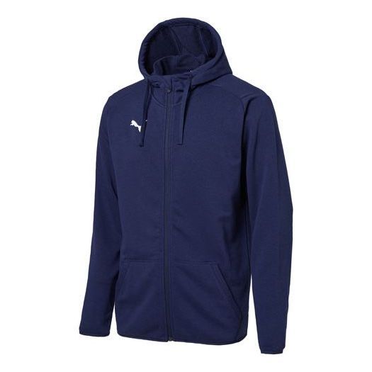Puma Hoodie LIGA Casual Jacket 'Navy' 655771-06 sold by KicksCrew