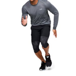 Under Armour Launch SW Long 2-in-1 Logo Shorts 'Black' 1355480-001 sold by KicksCrew