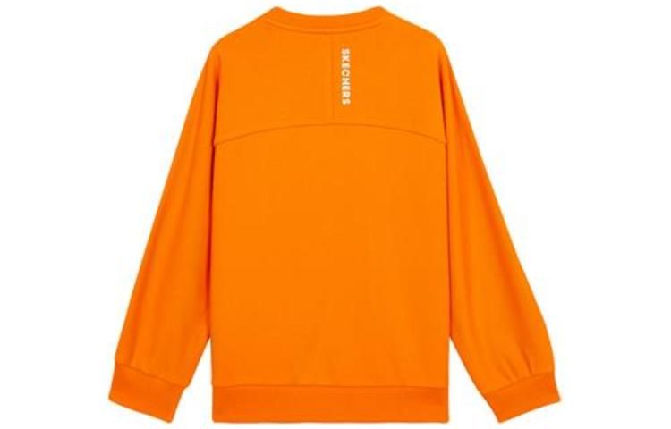 (GS) Skechers Letter Printed Crew Sweater 'Orange White Black' L122B005 sold by KicksCrew product image thumbnail 2