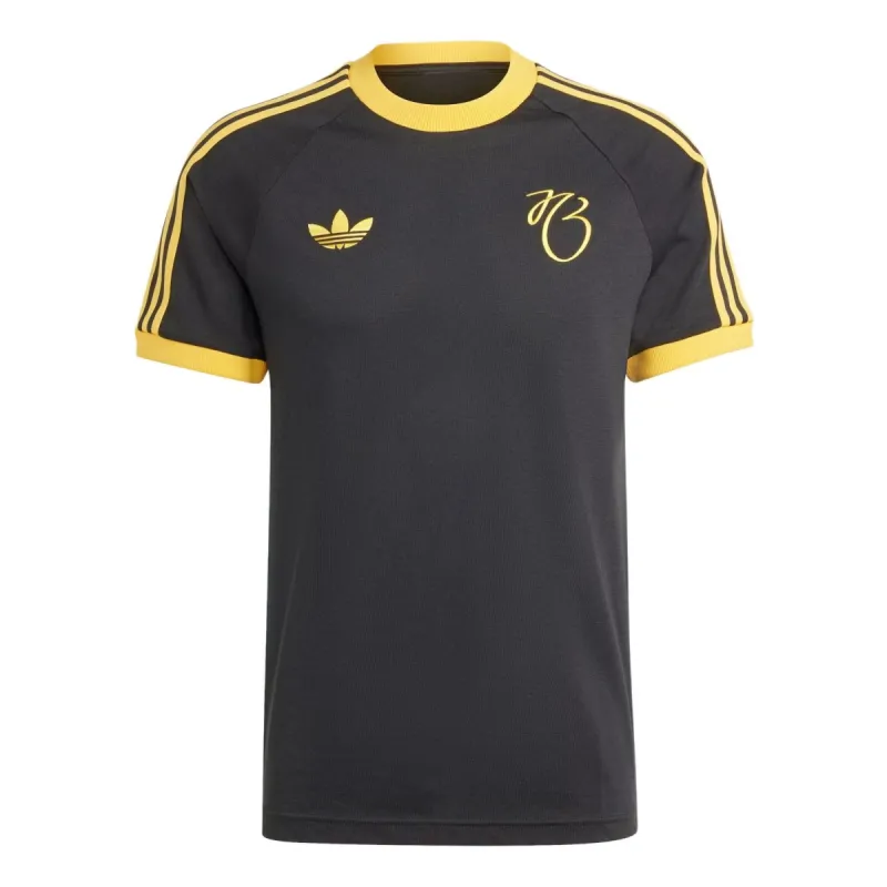 adidas Jude Bellingham 3-Stripes T-shirt 'Black Yellow' IM7921 sold by KicksCrew
