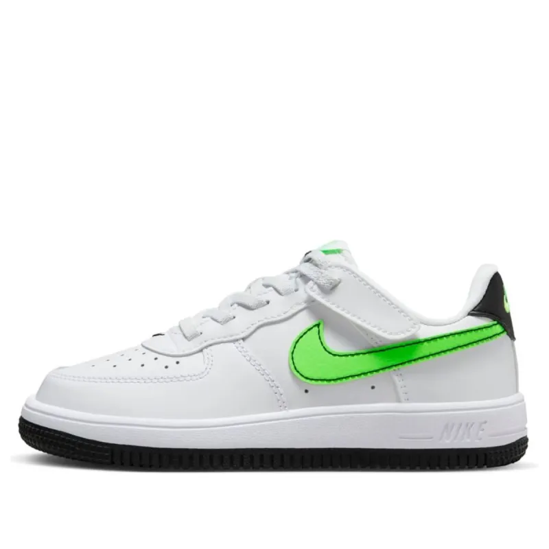 (PS) Nike Force 1 Low EasyOn 'White Black Green Strike' FN0237-106 sold by KicksCrew