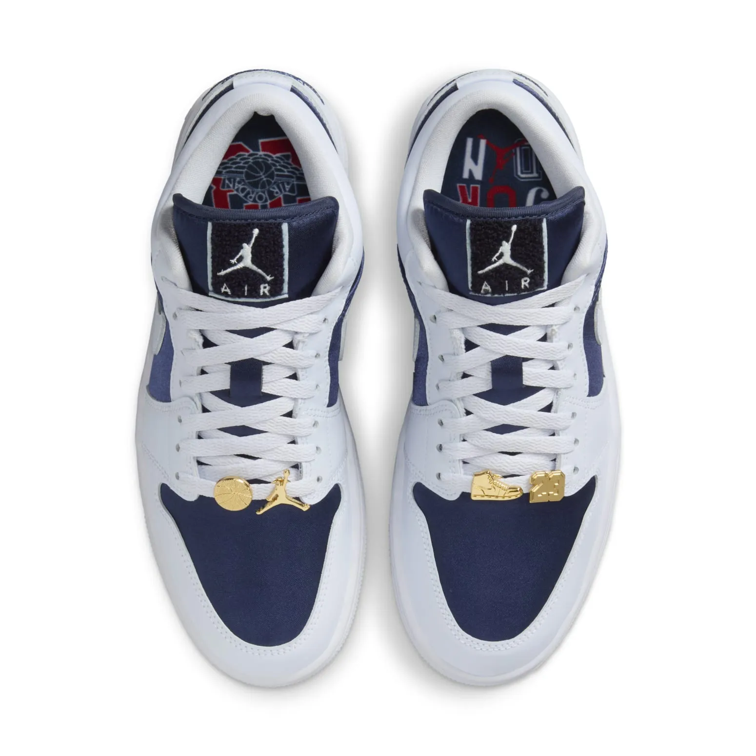 (WMNS) Air Jordan 1 Low SE 'Football Grey White Gym Red Midnight Navy' FZ8778-044 sold by KicksCrew product image thumbnail 4