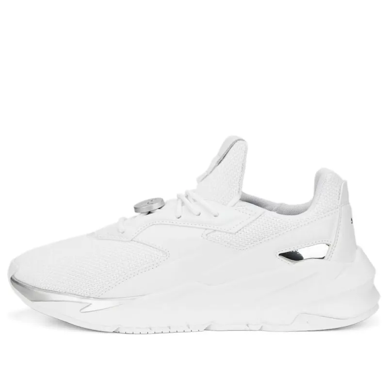 (WMNS) PUMA Fier Nitro Metallic 'White' 388941-02 sold by KicksCrew