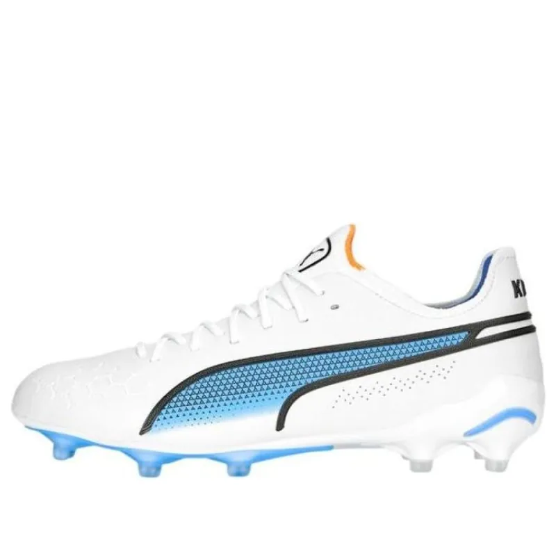 (WMNS) PUMA King Ultimate FG AG 'White Blue' 107262-01 sold by KicksCrew