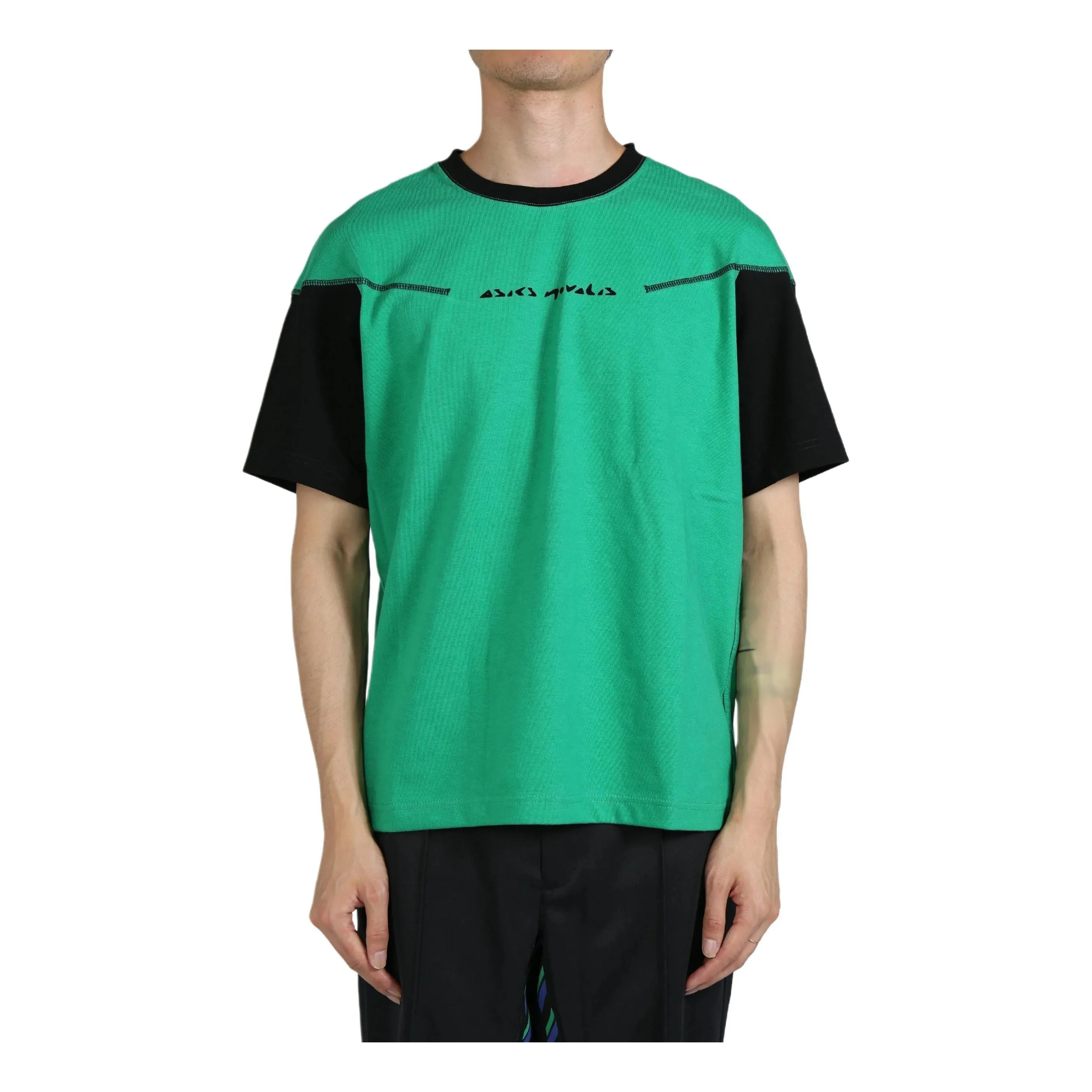 ASICS x Kiko Kostadinov Novalis T-shirt 'Green Black' 2203A306-300 sold by KicksCrew
