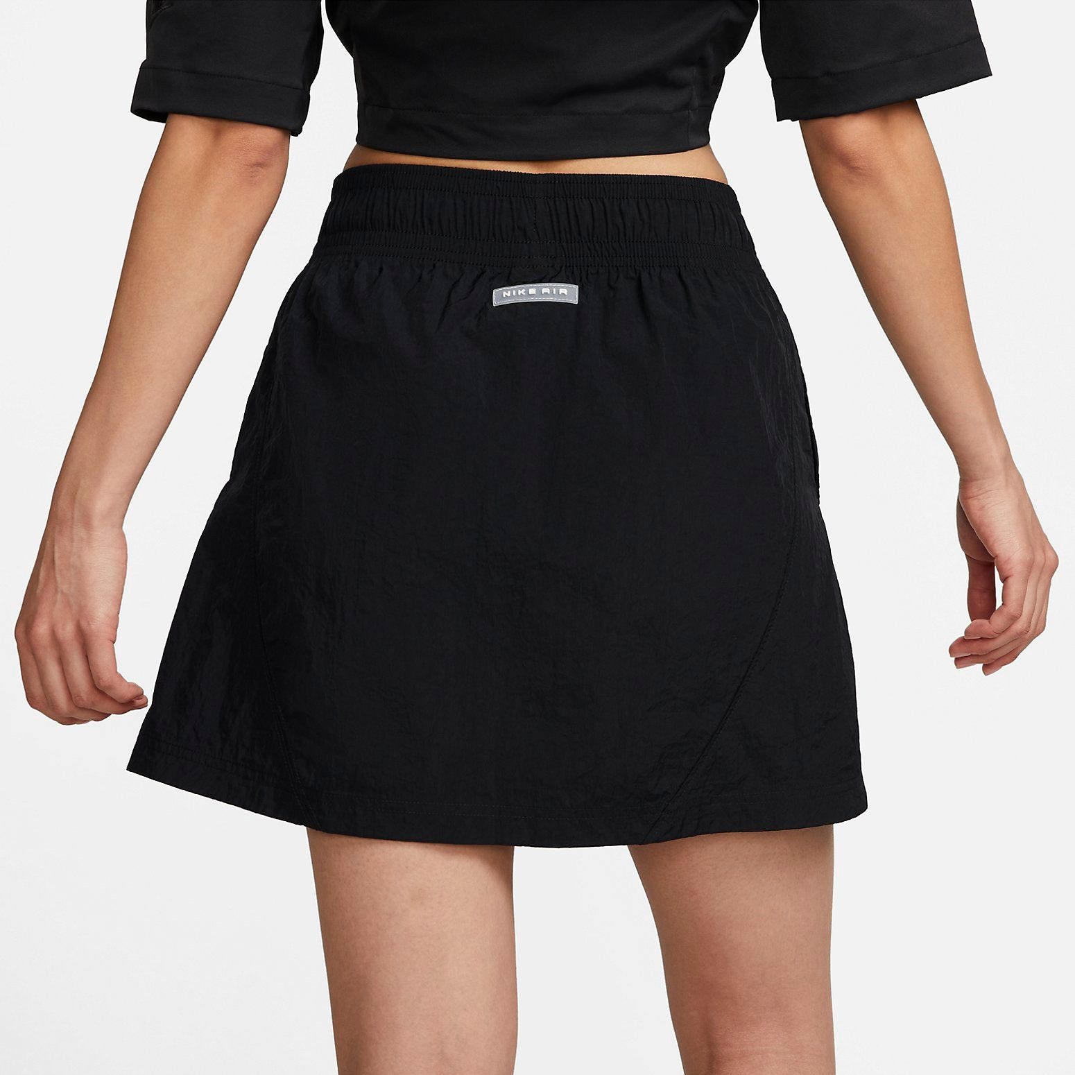 (WMNS) Nike Air High-Waisted Woven Miniskirt 'Black' DV8248-010 sold by KicksCrew product image thumbnail 3