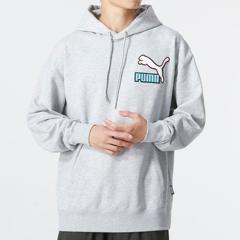 Puma Colorblock Fandom Logo Hoodie 'Grey' 537749-04 sold by KicksCrew product image thumbnail 3