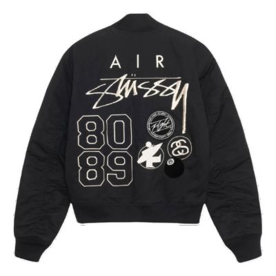 Nike x Stussy Reversible Jacket 'Black' FJ9153-010 sold by KicksCrew