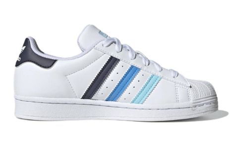 (GS) Adidas Superstar Shoes 'White Bliss Blue' GY9327 sold by KicksCrew