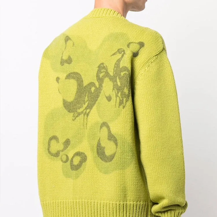 HERON PRESTON Heavy Knit Cardigan 'Camo Green' HMHB001F21KNI0015500 sold by KicksCrew product image thumbnail 4