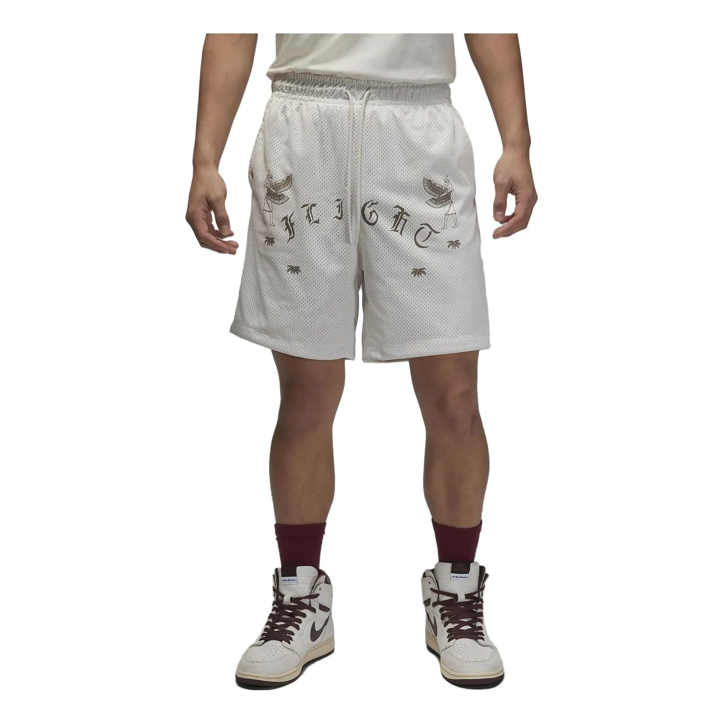 Air Jordan Artist Series by Umar Rashid Mesh Shorts 'White' DX9721-030 sold by KicksCrew