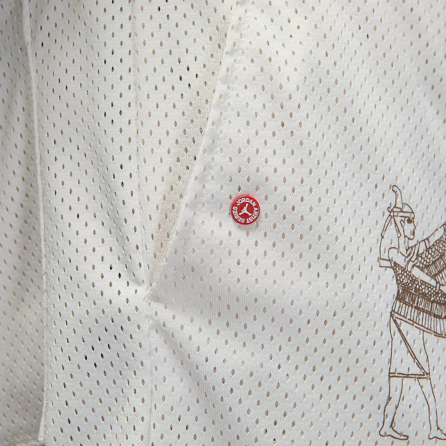 Air Jordan Artist Series by Umar Rashid Mesh Shorts 'White' DX9721-030 sold by KicksCrew product image thumbnail 5