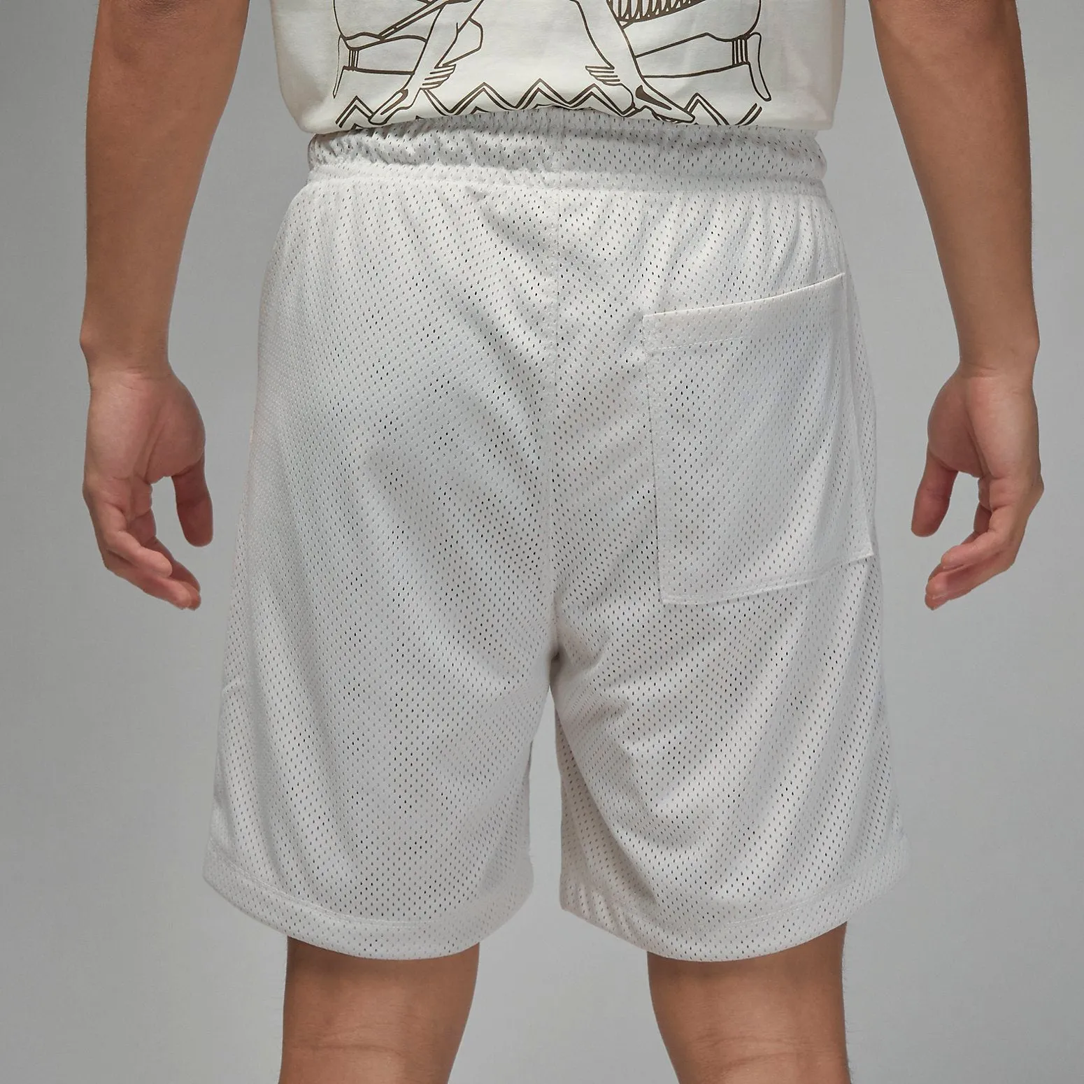 Air Jordan Artist Series by Umar Rashid Mesh Shorts 'White' DX9721-030 sold by KicksCrew product image thumbnail 2