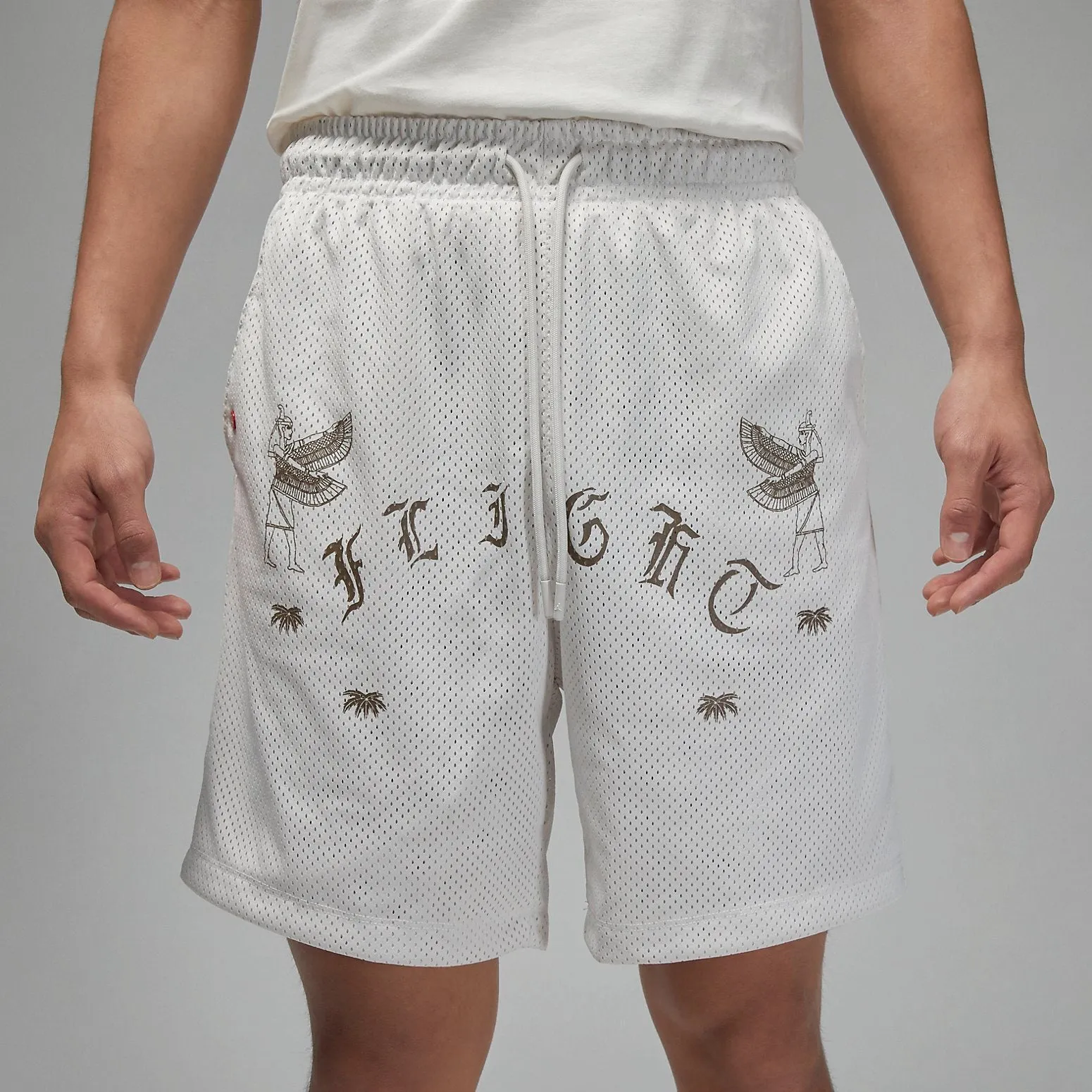 Air Jordan Artist Series by Umar Rashid Mesh Shorts 'White' DX9721-030 sold by KicksCrew product image thumbnail 3